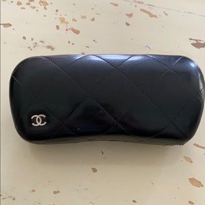 Chanel quilted sunglass case